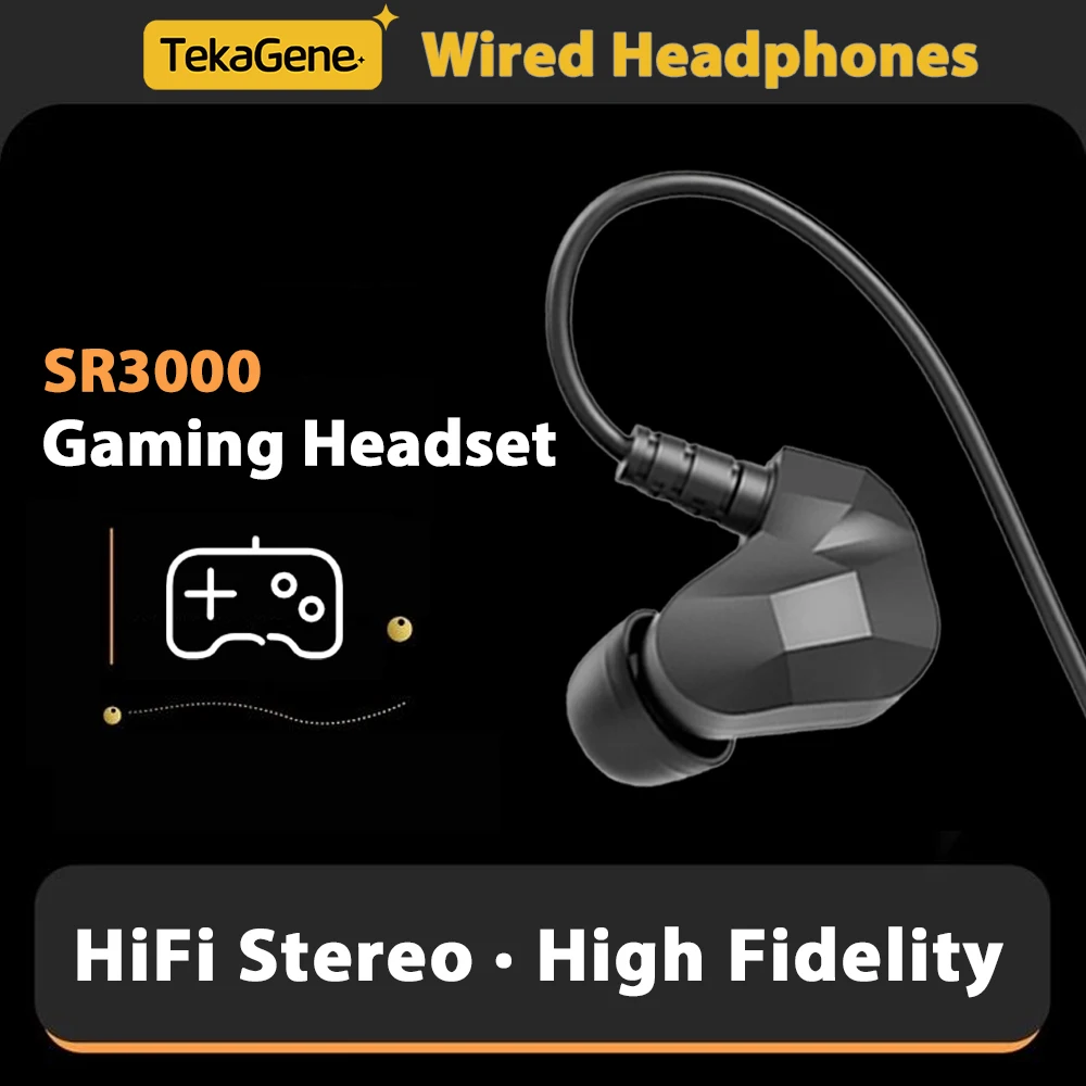 

3.5mm PC Gaming Wired Headphones In-Ear HiFi 7.1 Surround Stereo Earphones For Samsung S10 S9 S8 Note 9 Cellphone Laptop Headset