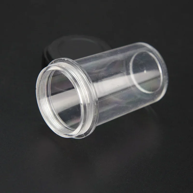 2pcs Microscope Objective Lenes Box Plastic Lens Protective Case with RMS Thread Dust Cover box