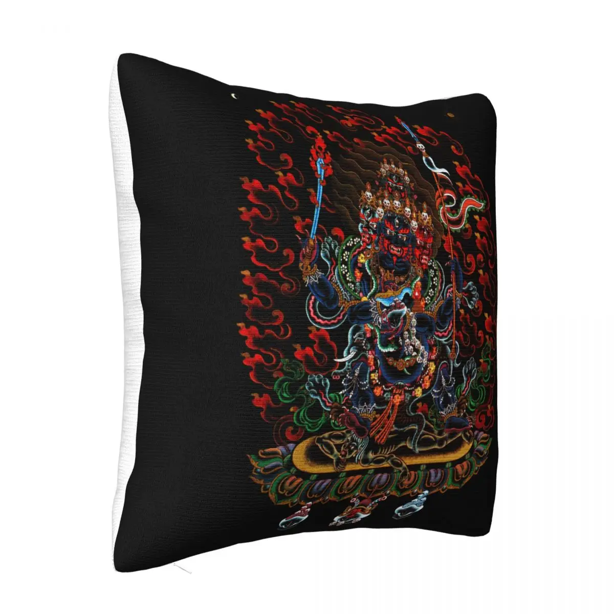 Mahakala Dharmapala In 83 Ao Thun Phat Tap Yoga Phat Giao Thien Tong Tao Linh Thieng Pillow Case