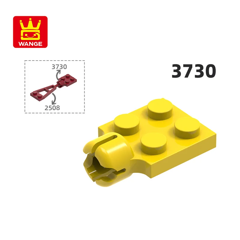 WANGE 105Pcs/Lot 3730 4 Hole Interface Block Moc Color Accessories Compatible With Brick DIY Children's Toy Assembly Gift Box