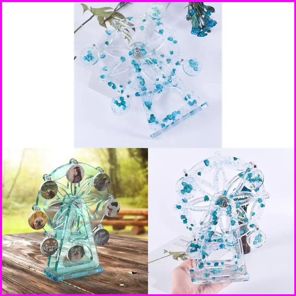 

Rotating Wheel UV Crystal Epoxy Resin Mold Desktop Ornaments Silicone DIY Mould