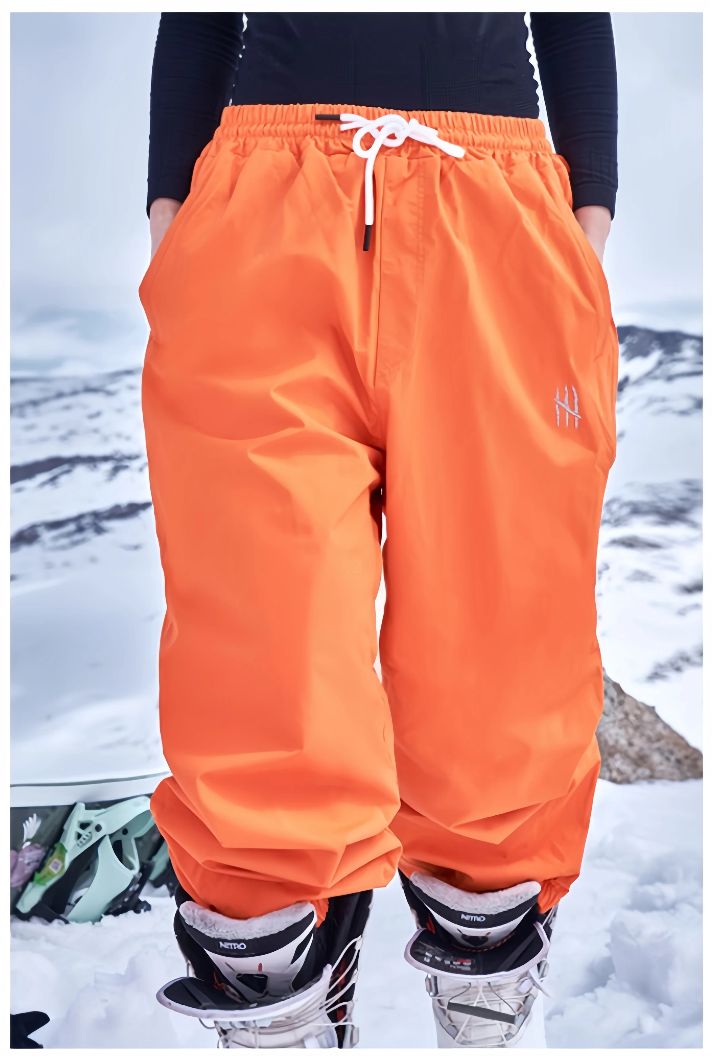 APVCX 2025 Unisex 3L HardShell Skihose, wasserdicht, winddicht, Thermo-Snowboardhose mit Fleecefutter für Wintersport