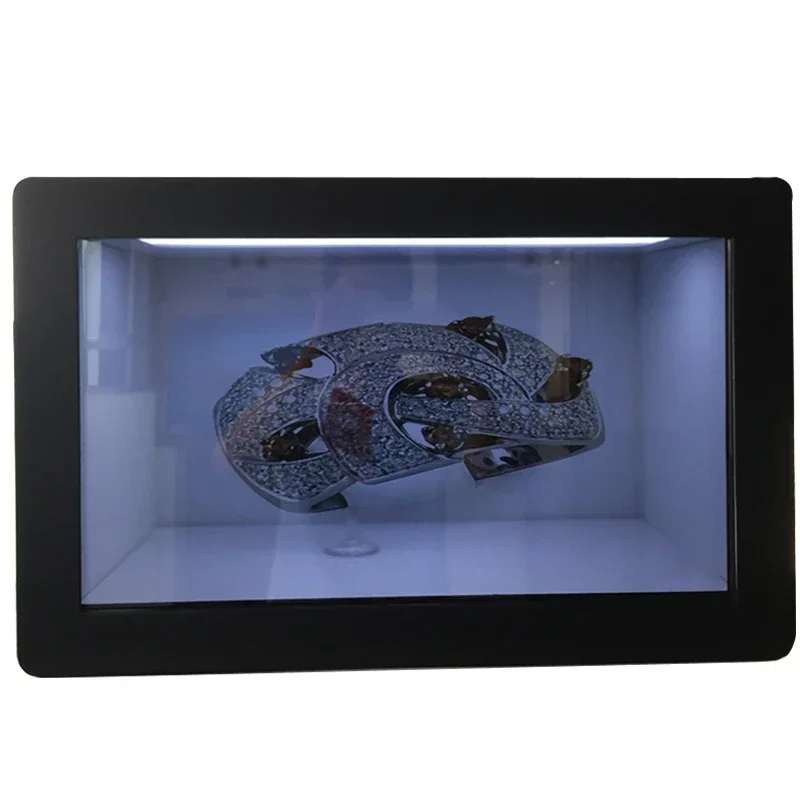 Benutzer definierte 3d lcd werbung display full hd sehen durch transparente lcd schrank wifi transparente lcd vitrine box