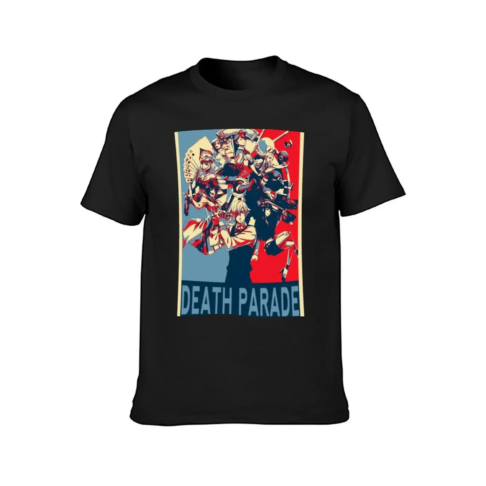 Death Parade - Decim fanart T-Shirt custom t shirt anime t shirts Blouse cotton graphic tees men clothings