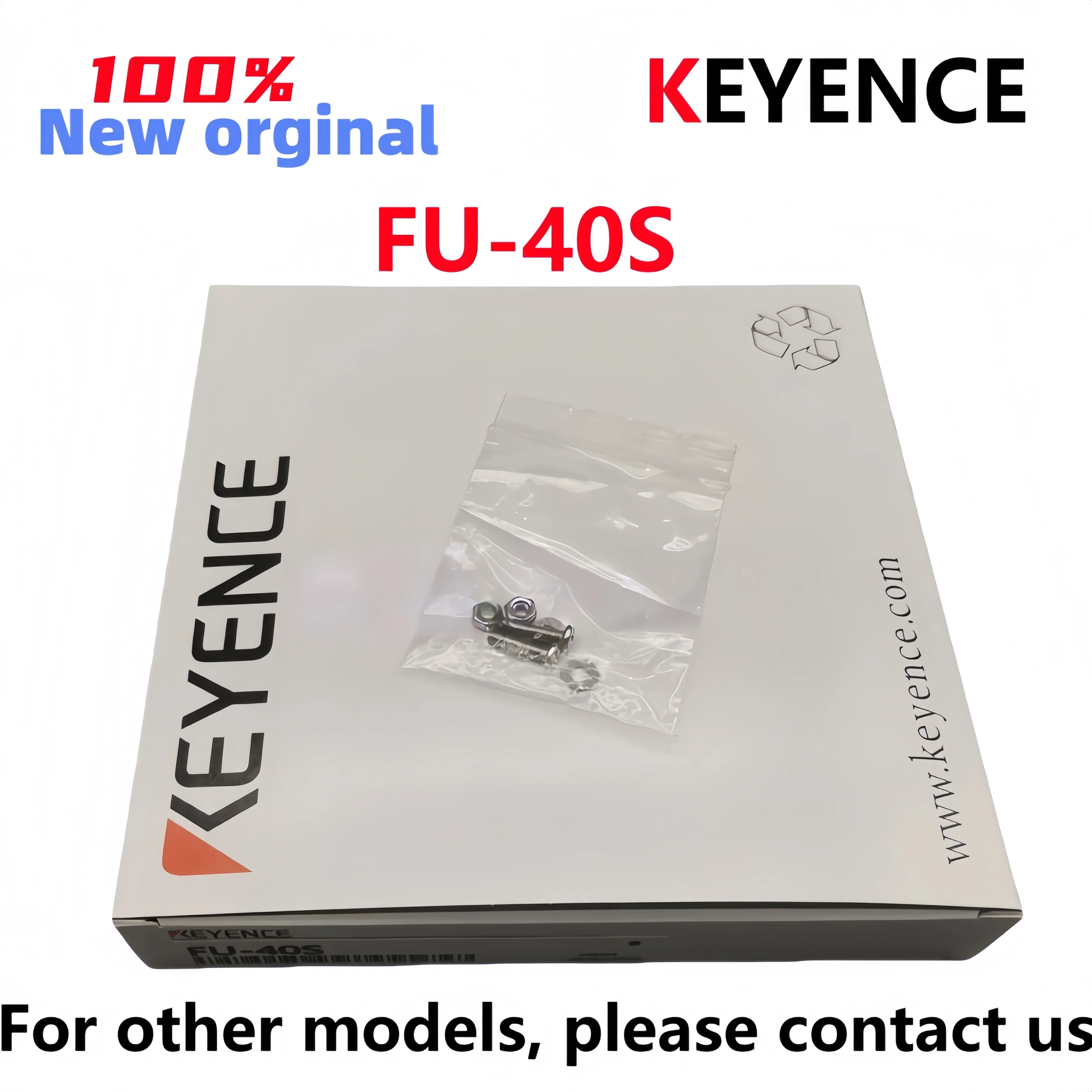 Brand new Original FU-40S KEYENCE optical fiber sensor, defining a reflective transparent object detection line