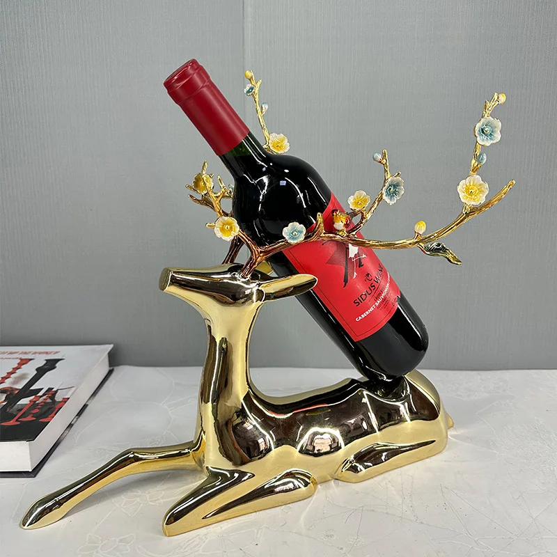 

Подходит для современного, светлого, роскошного эмалированного лося, красного вина, орнамента, украшения для дома, модель ювелирных изделий, гостиной, входа, вина