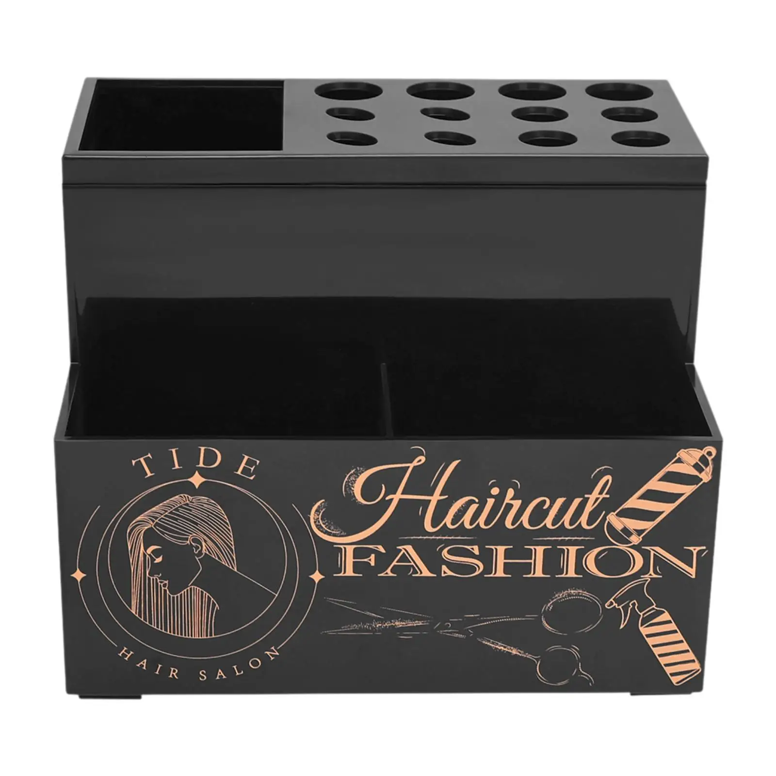 

Hair Stylist Shears Stand Salon Scissors Holder Rack for Brushes Clips Tools