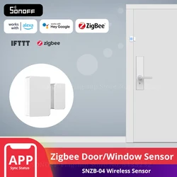 SONOFF SNZB-04 ZigBee Wireless Door/Window Sensor Detector On/ Off Alert Notification via eWeLink APP Smart Home Security