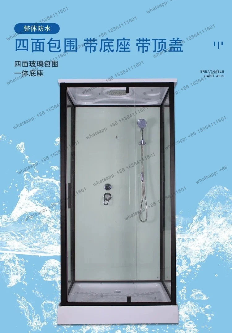 حمام منزلي متكامل لغرفة الاستحمام، زجاج مقسى للحمام، قسم غرفة الحمام #3