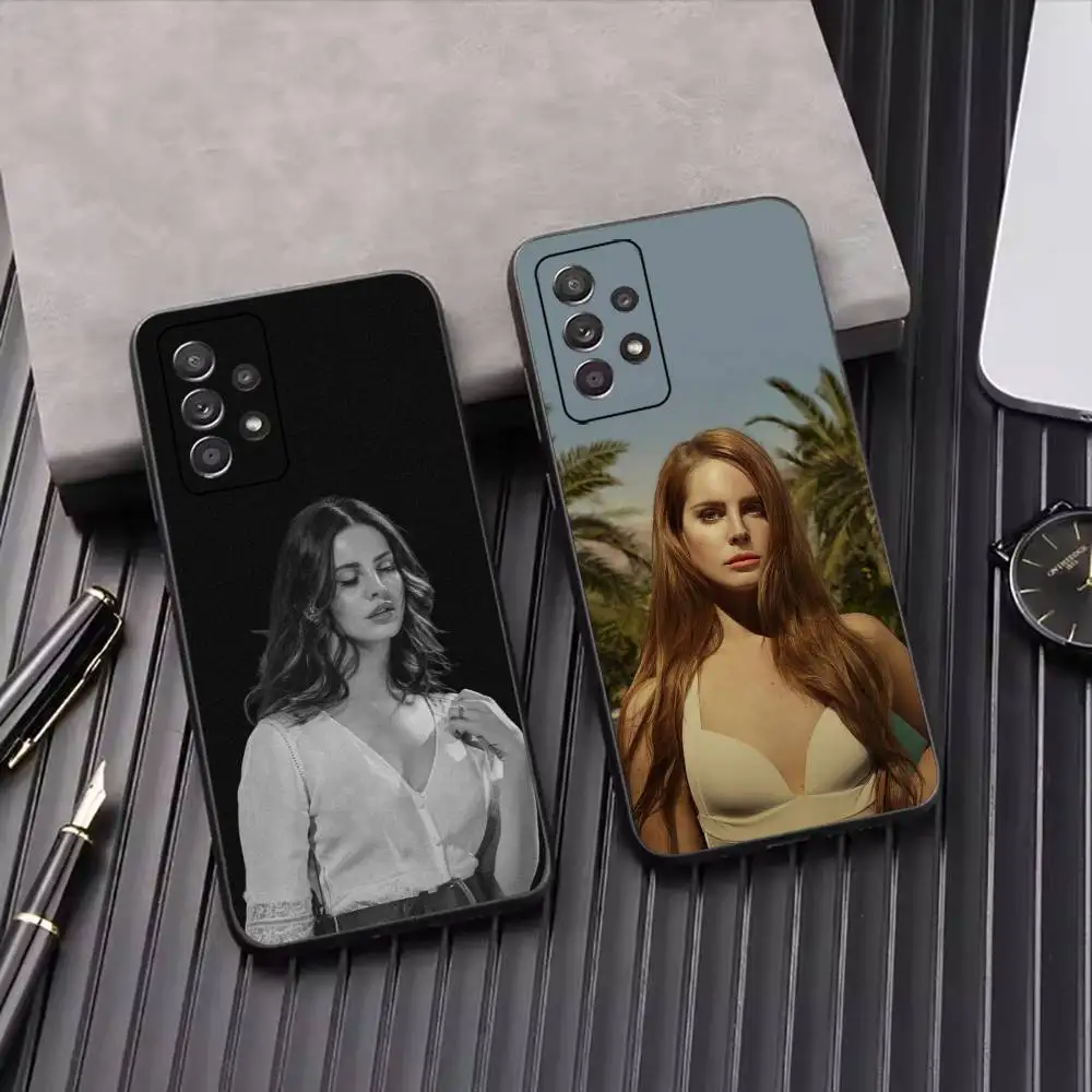 Lana Del Rey Lovely Singer Phone Case for Samsung Galaxy S23,S24,S25,S22,Ultra,S21,Plus,FE,Lite,Note,10,Black Cover