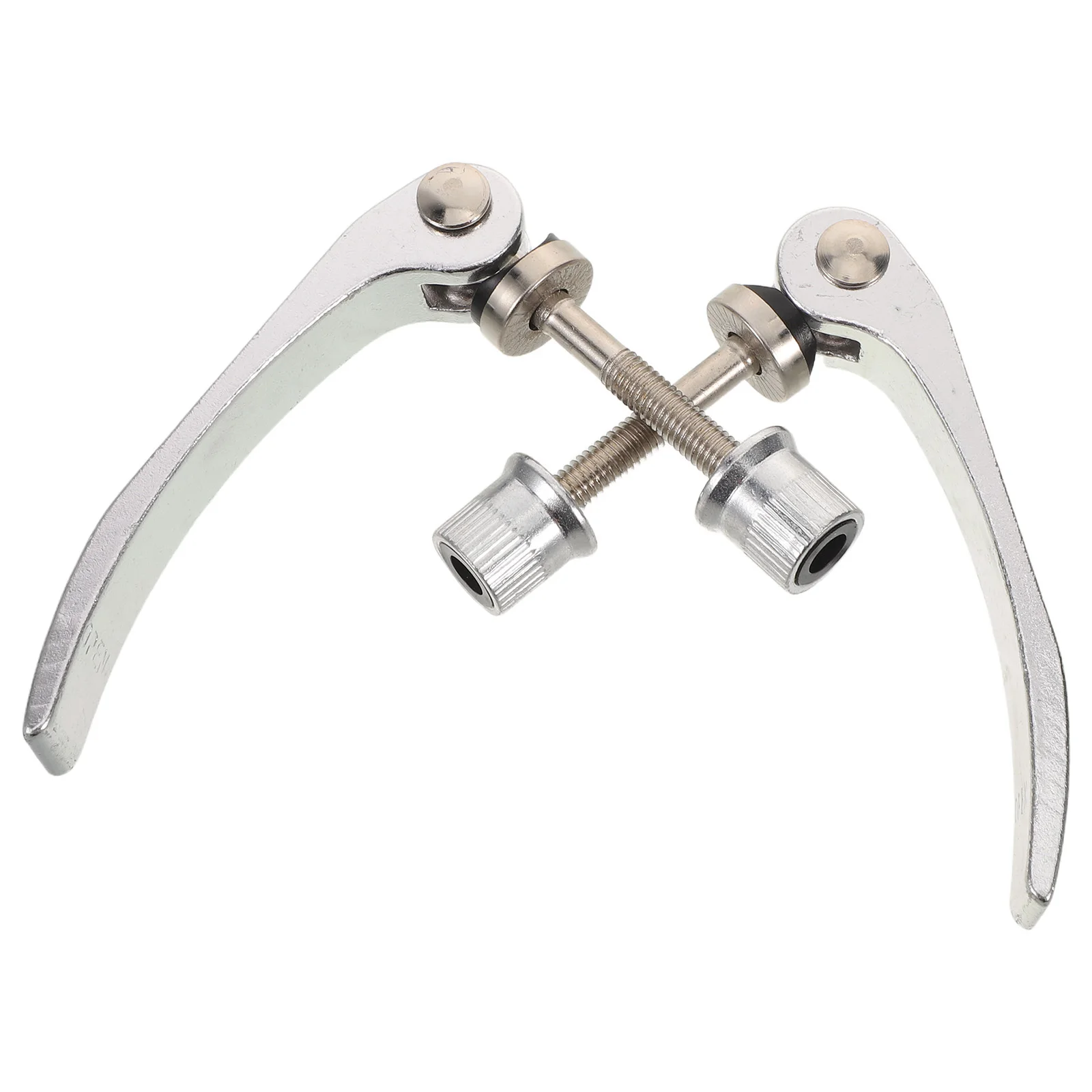 2Pcs Bicycle Quick Release Lever Aluminum Alloy Seatpost Clamp Mountain Bike Saddle Clamp Silver Folding Skewers Hub Skewers
