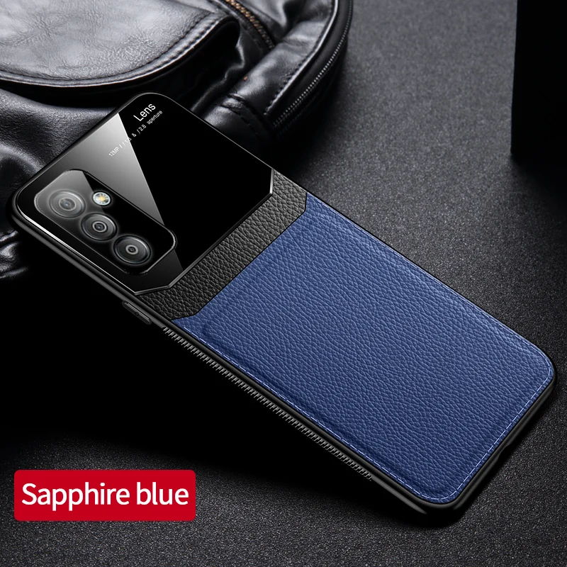 PU Leather Back Phone Case For Samsung Galaxy A72 A54 A52s A73 A53 5G Silicone Soft Cover Cases Full Lens Camera Protection