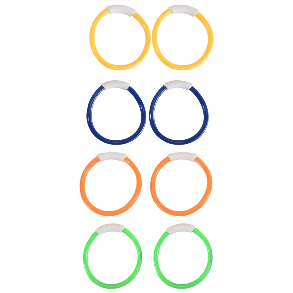 

BHBL 8PCS Pool Toys, Colorful Pool Rings for Kids, Underwater Training, Swimming Pool Dive Ring Toy for Kids