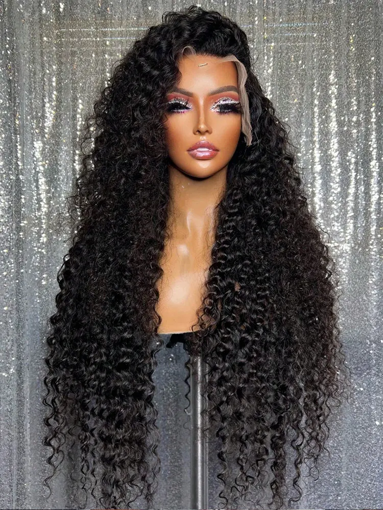 

250% Density Jerry Curly 13x4 13x6 HD Transparent Lace Front Wig Kinky Curly Brazilian Human Hair Wigs Lace Closure Wig