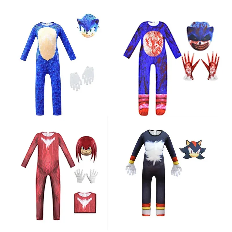 ❤ ❤ 2025 2025 أنيمي هالوين الاطفال ديلوكس القنفذ تأثيري حلي البدلة الكرتون نيسيي الزي التظاهر اللعب فستان جديد ★ ☆