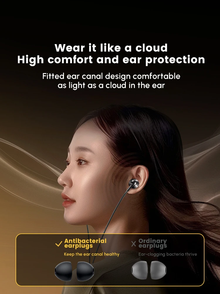 UGREEN 3.5mm Wired Earbuds Ultra Clear Calls & No Noise Headphones Earbuds Wired 3.5mm In-Ear Earphones With Mic