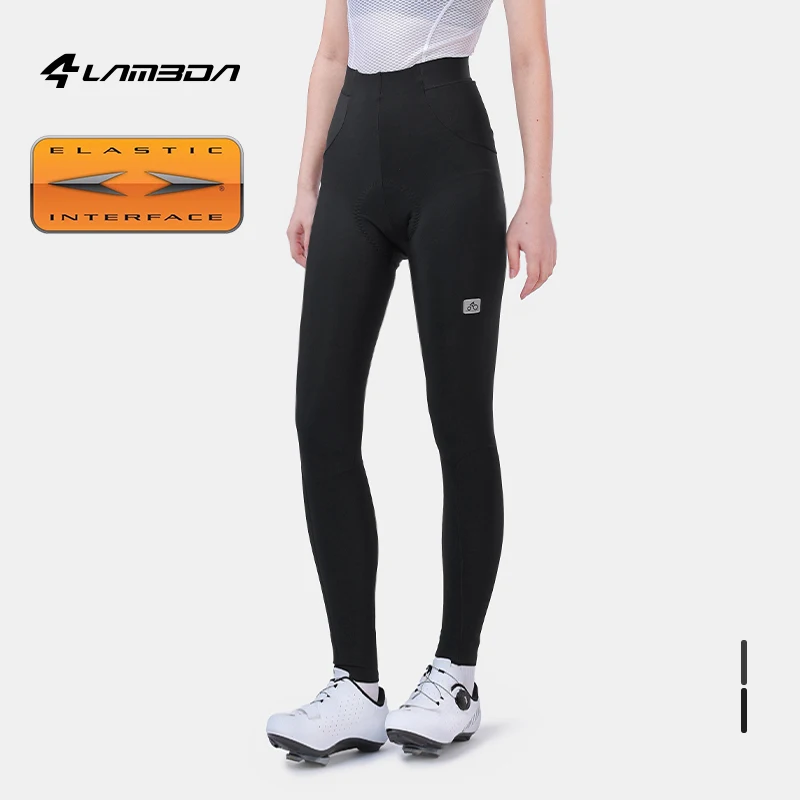 

LAMEDA Winter Fleece Pants Double Arrow Women's Road Cycling Pants High Elastic Solid Color Warm Outdoor SportsCycling Pants