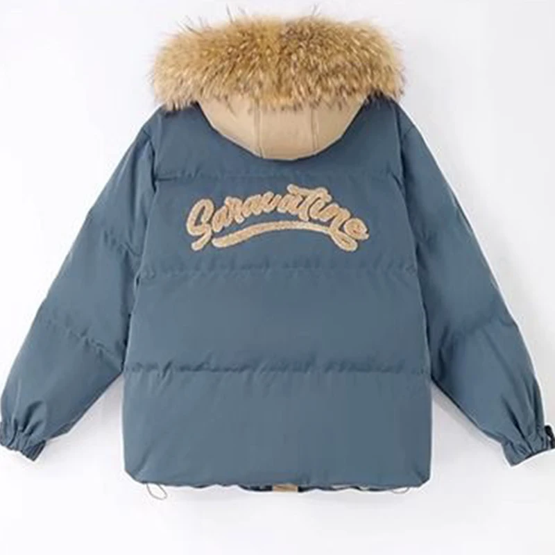 Winter Loose Hooded Cotton Coats Tops Snow Wear Warm Chaqueta Casual Elegant Jaqueta Abrigo Korea Fashion Women Jackets Casaco