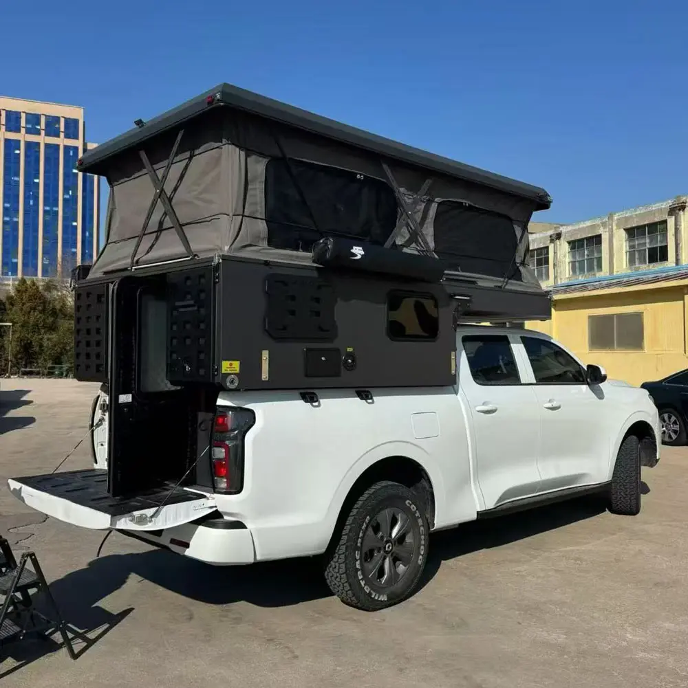 Pop-up Canopy Tent, for Pickup Truck Bed, Soft Foldable Waterproof Shelter, Outdoor Camping Camper, Overland Adventure Kit