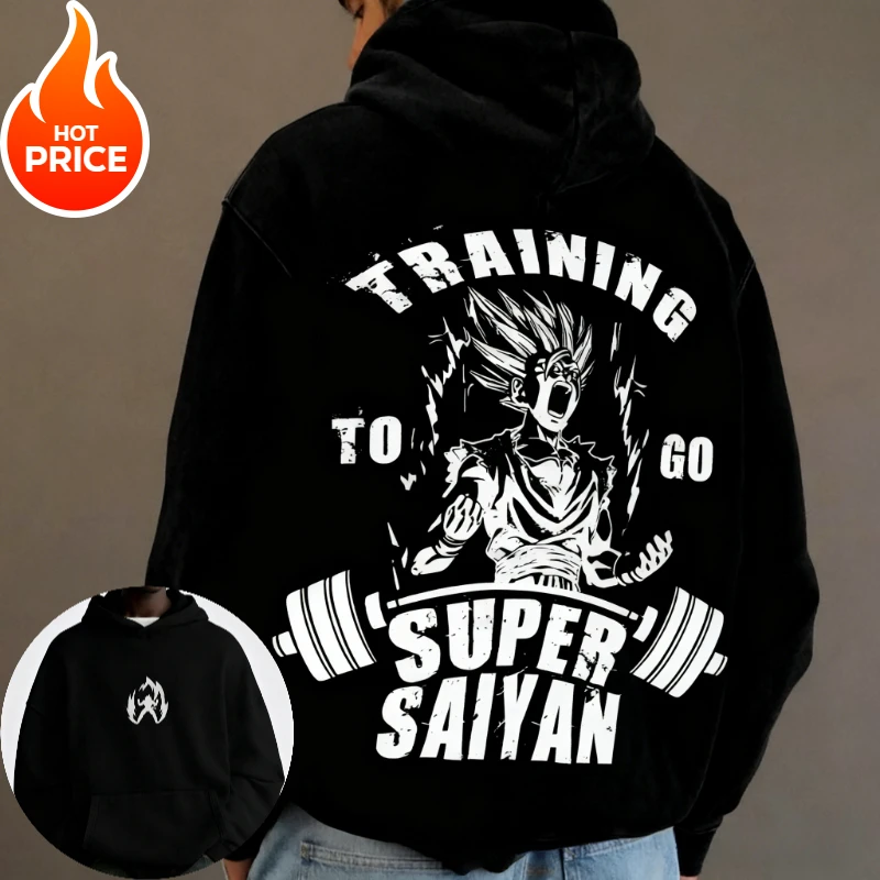 Super Saiyajin Dragon Ball Harajuku Streetwear Herbst Männer Vintage Hoodie Winter Frauen Übergroßen Mit Kapuze Sweatshirt Langarm Top