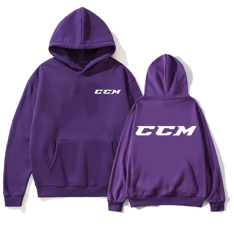 CCM Hoodie Hoodies Sweatshirt Men Winter Autumn Hooded Homens Hip Hop Pullovers Crewneck Streetwear