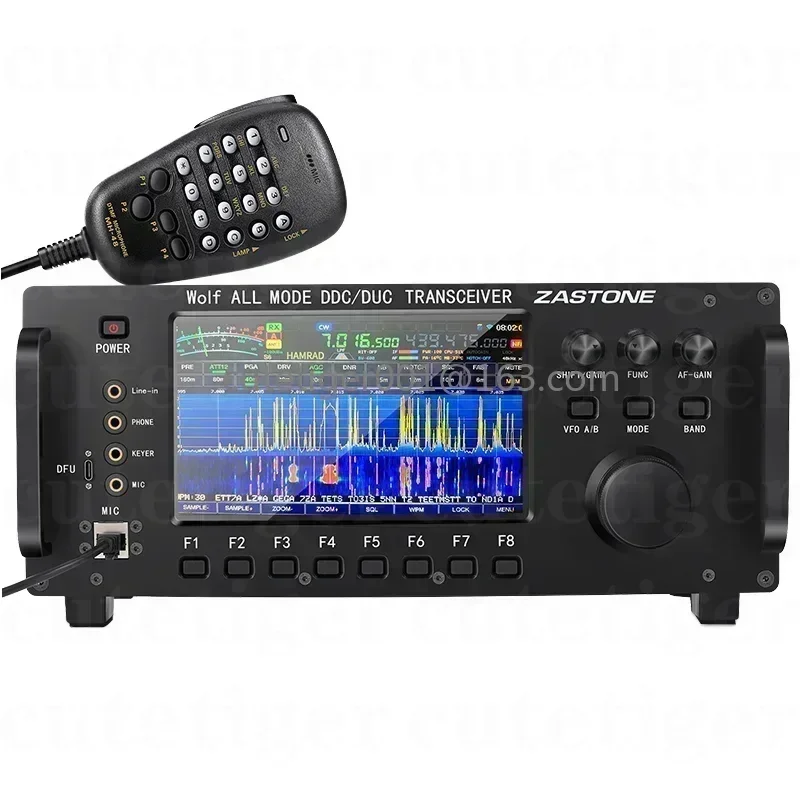 ZT7500 SDR 100W Wolf Short Wave Transceiver HF LF 6M VHF UHF DDC DUC All Mode Mobile Radio 0-750MHZ Receive Touch Screen