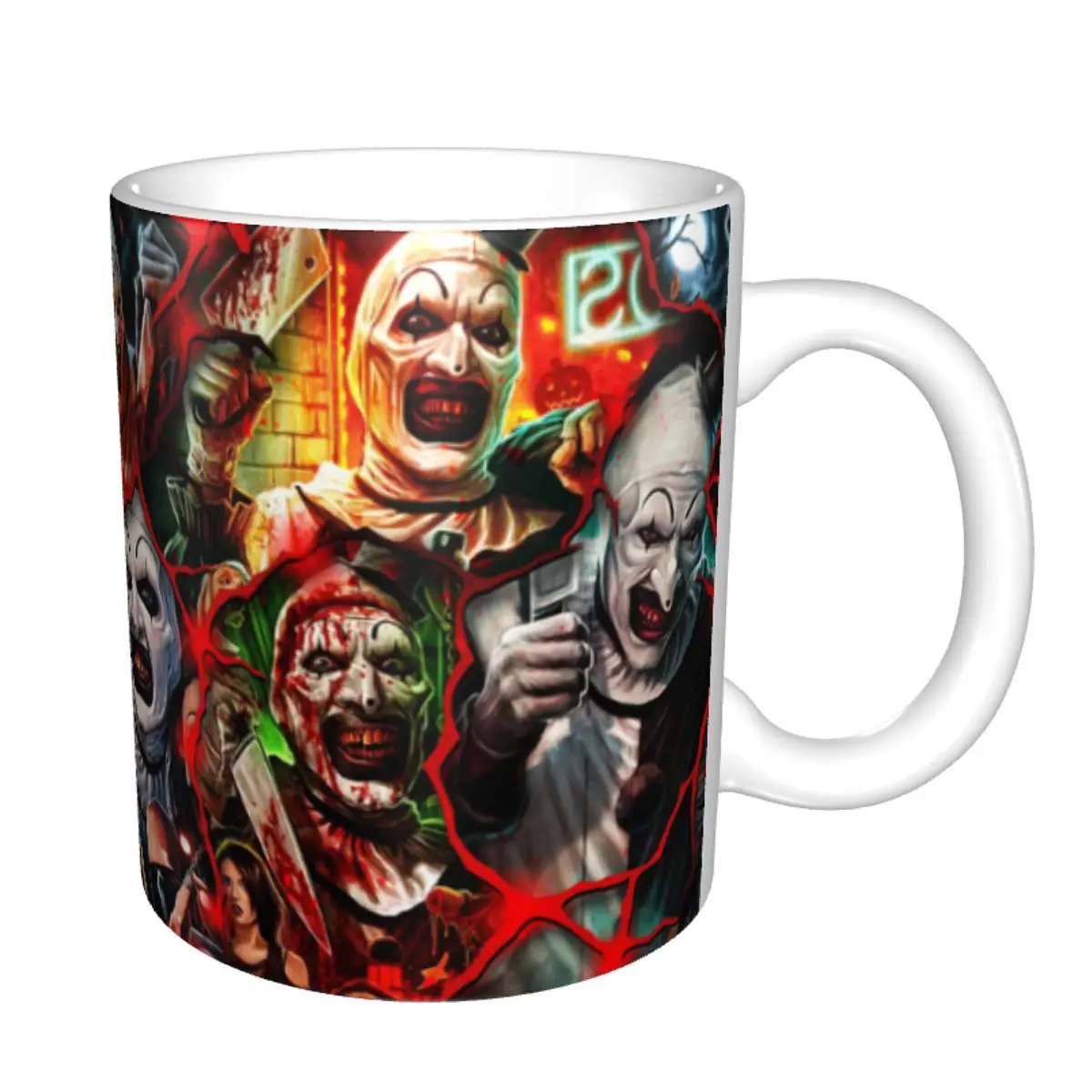 Personalized DIY T-Terrifiers Horror Movie Ceramic Mug Coffee Cup Creative Gift