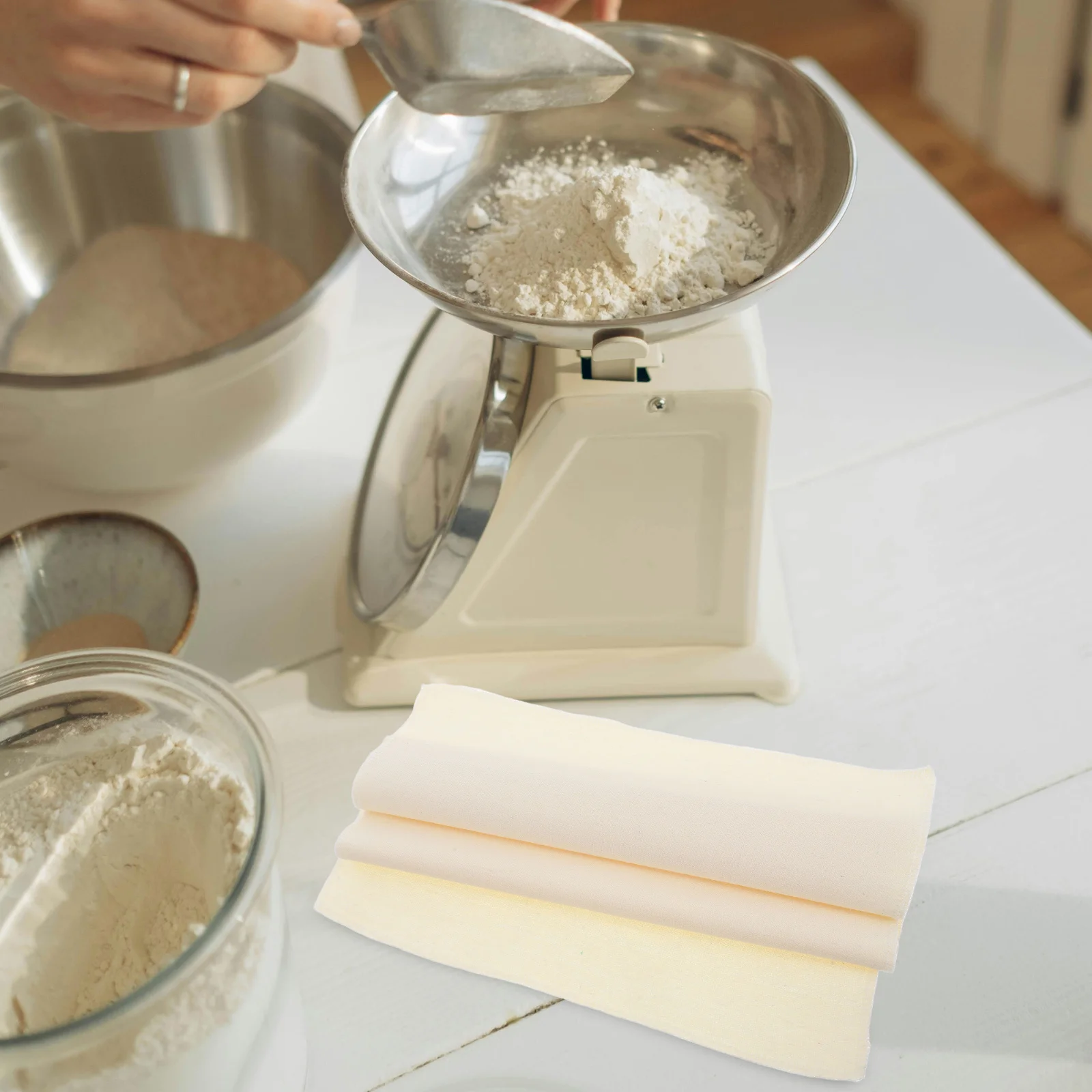 

2Pcs Reusable Linen Couche Proofing Cloth Bread Baking Supplies for Sourdough Baguettes Loaves Dough Fermenting Homemade Bread