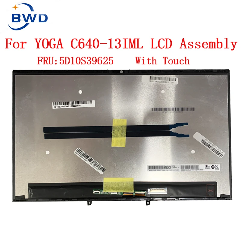 fru laptop touch screen digitizer assembly substituicao para lenovo yoga c64013 series c640 13iml 81ue 81xl 5d10s39625 01