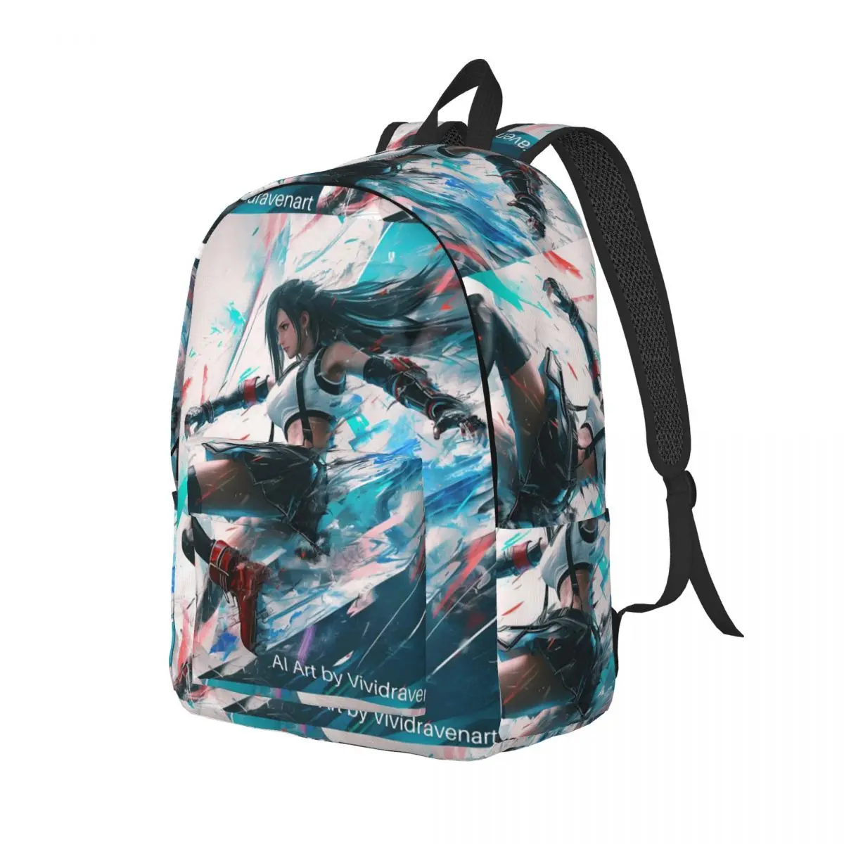 Tifa Lockhart-Final Fantasy 7 Ff7Remake Ffvii Final Backpack Daypack Large Capacity Children BookBag School Bag Shoulder