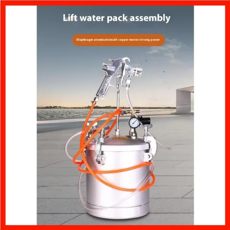 Latest Hot Sale Aluminium Water-in-Water Colorful Paint Sand Sprayer Machine Nozzle Bucket Pressure Marble Latex Paint