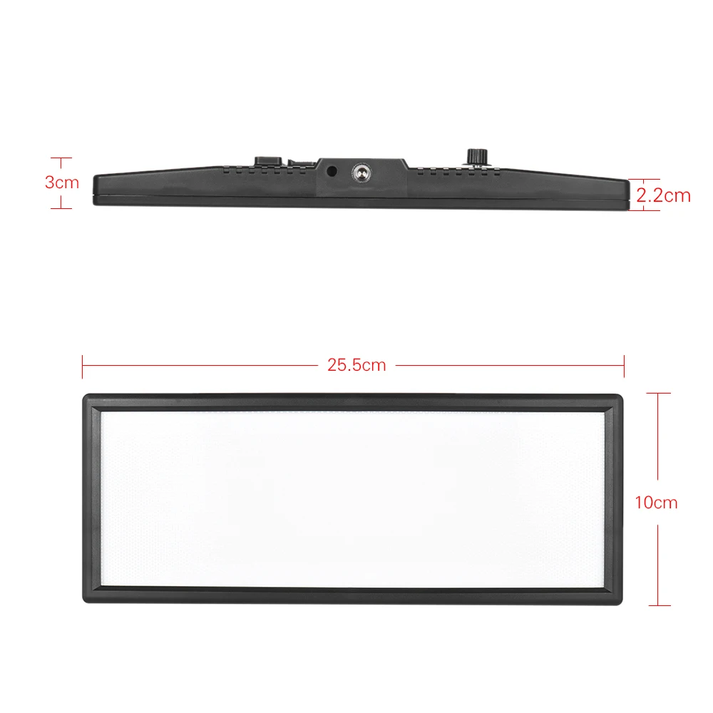 L132T Professional Ultra-thin LED Video Light Photography Fill Light Dual Color Temp. Max Brightness 1065LM 3300K-5600K CRI95+