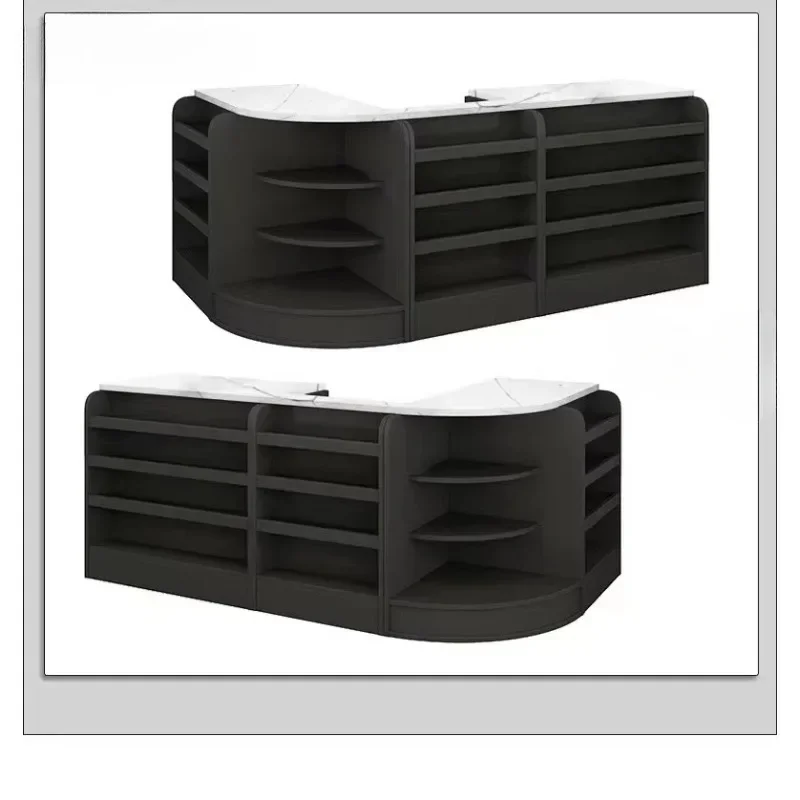 

Good Convenience store furniture boutique cash register store cash register wooden checkout page counter