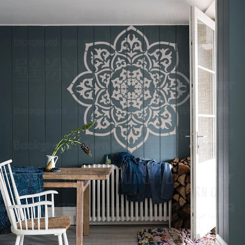 110cm - 150cm Stencil Wall For Painting Template To Paint Furniture Makers Decorative Plaster Huge Giant Mandala Round S232