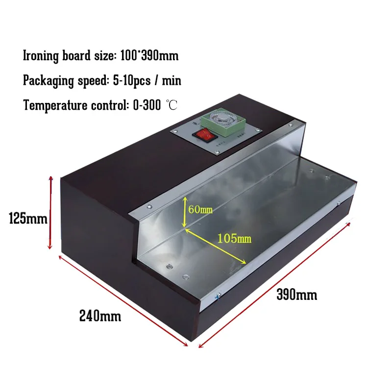 

Manual Film Packaging Ironing Machine 100*390mm Small Perfume Cosmetics Gift Box Film Laminating Packer Machines