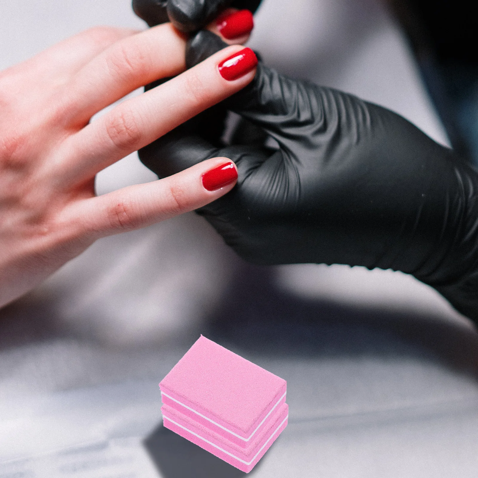 Lima in spugna a doppia faccia per manicure pedicure unghia unghia del piede molatura portatile levigatura lucidatura strumento mini chiodo