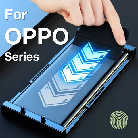 For OPPO Find X7 Ultra X6 X5 X3 X2 Reno 11 10 9 8 7 6 5 4 3 Pro Plus Screen Protector Protective with Install Kit Not Glass