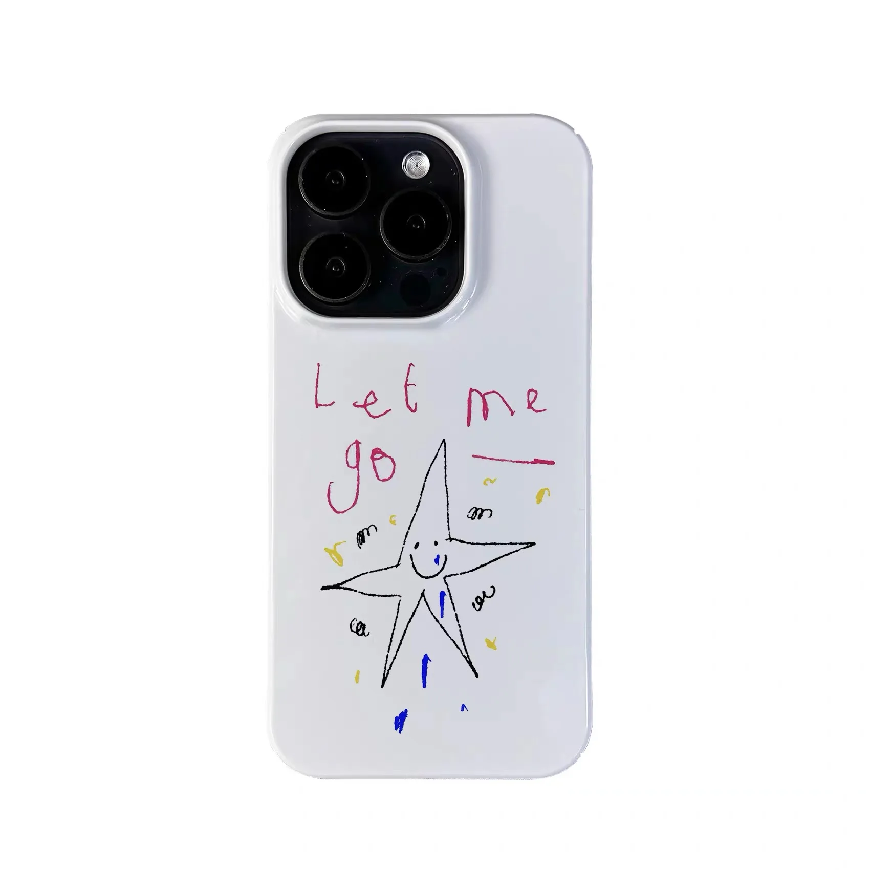 

Crayon Graffiti Funny Stars Come with Me Phone Case for IPHONE 17 Air 16E 15 PROMAX 14 Plus 13 12 MINI 11 XR Acrylic Phone Cover