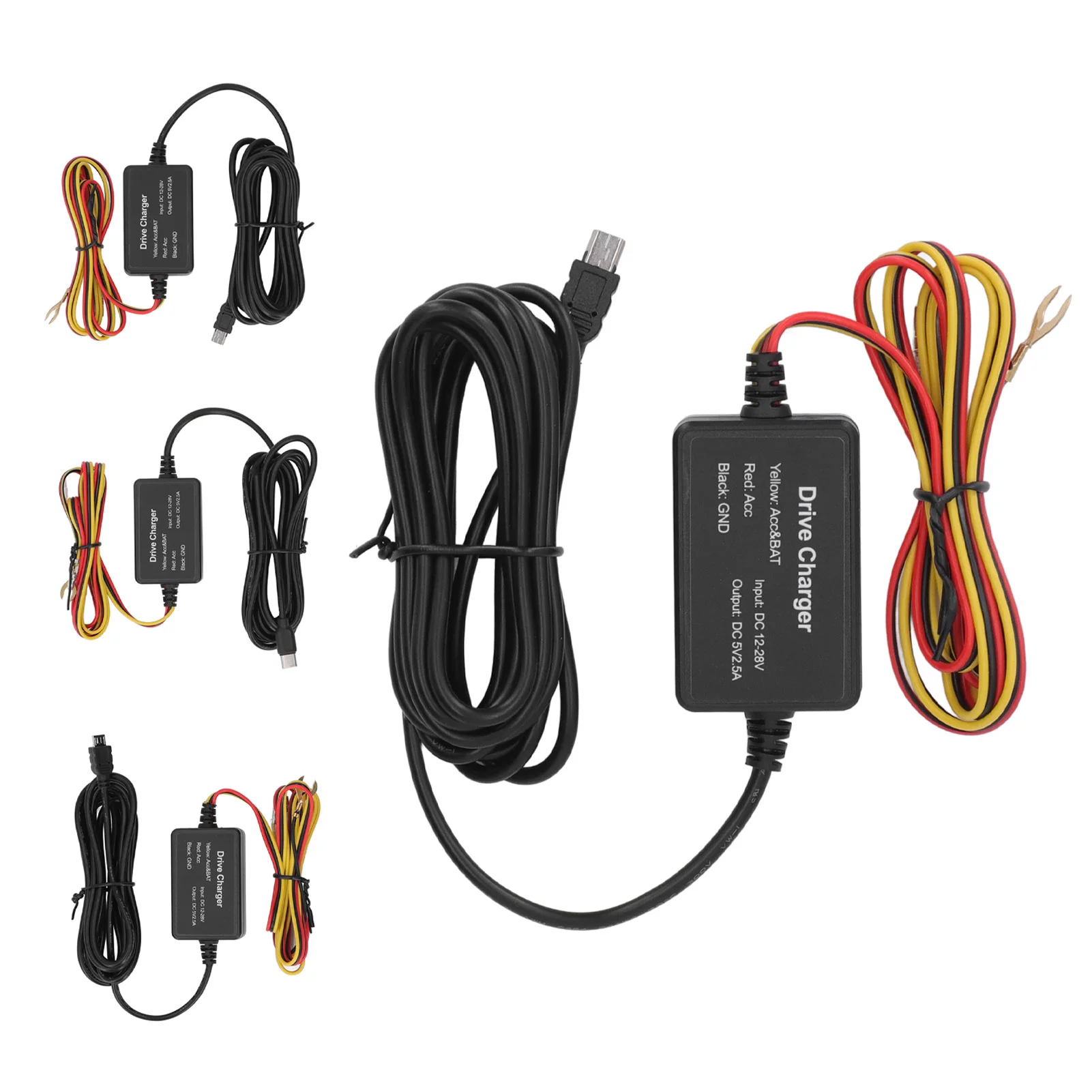 

Комплект жесткого провода для видеорегистратора, резиновый металлический для зеркальной камеры, GPS-навигатор, радар-детектор, 12‐30 В, 10 Вт