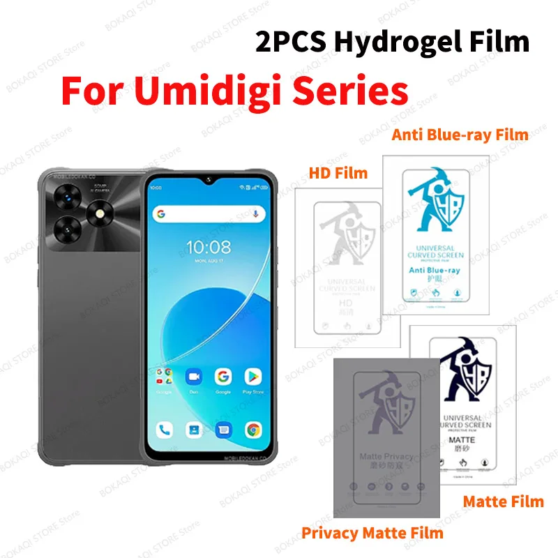 HD Film For Umidigi Bison 10 2 Pro X10G GT2 S2 Lite 7Max F3 F2 F1 G9 G6 A15 A13 A9 A7 A5 A3 Pro Matte Privacy Hydrogel Film