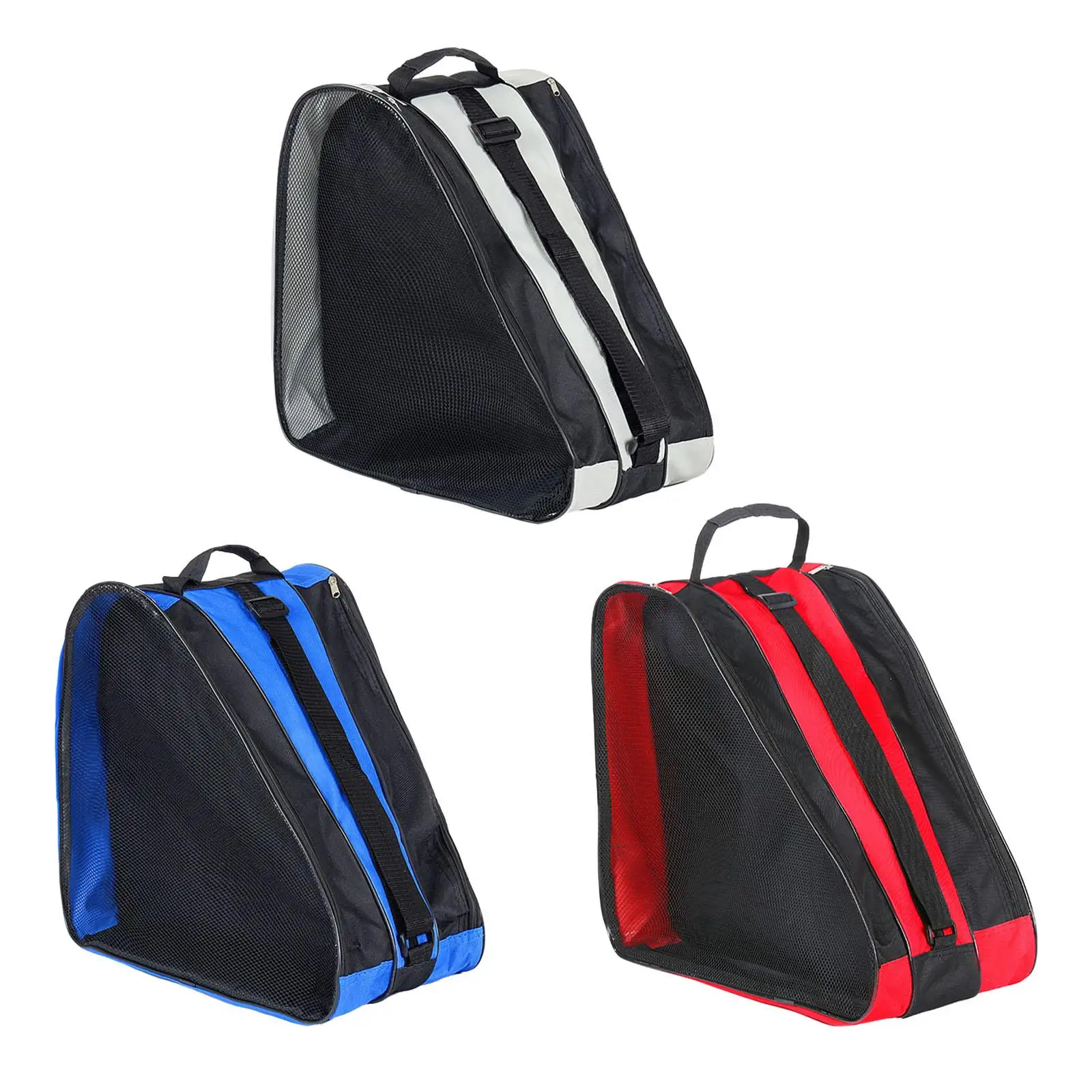 Roller Skate Bag Ice Skate Bag Tote Mesh Pockets Carry Case Skating Shoes Storage Bag Roller Skating Bag for Adult Children