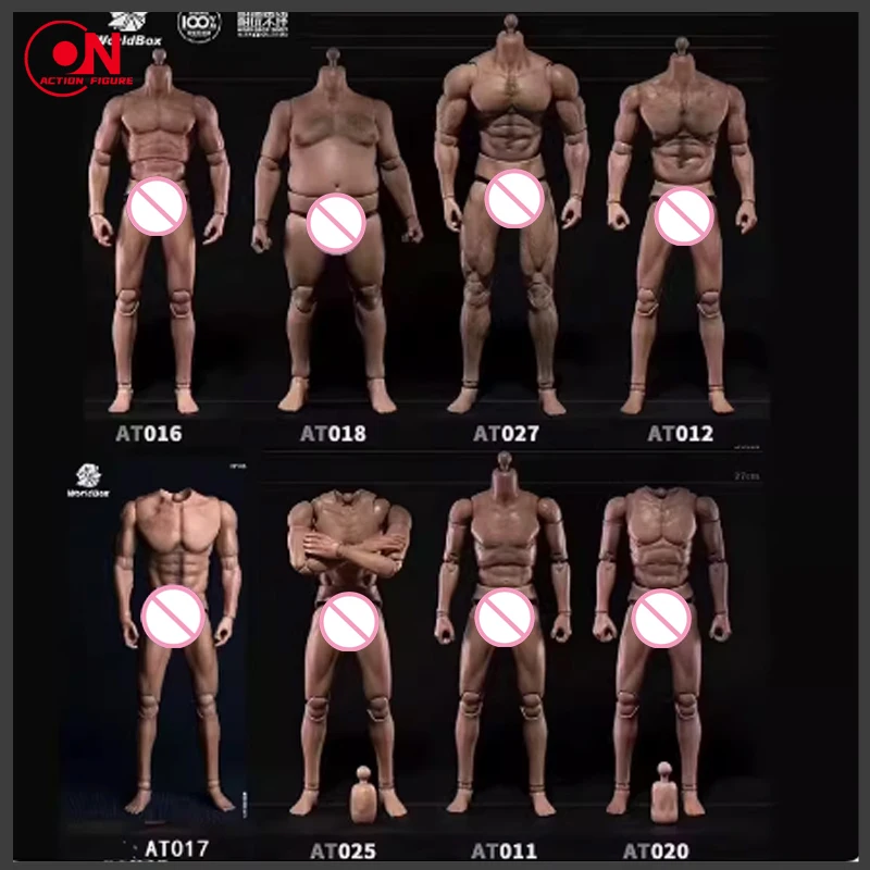 WorldBox 1/6 Muscle Male Joint Body Action Chart Durable Body AT011 AT012 AT017 AT018 AT020 AT016 AT027 AT030 AT032 AT042 AT044