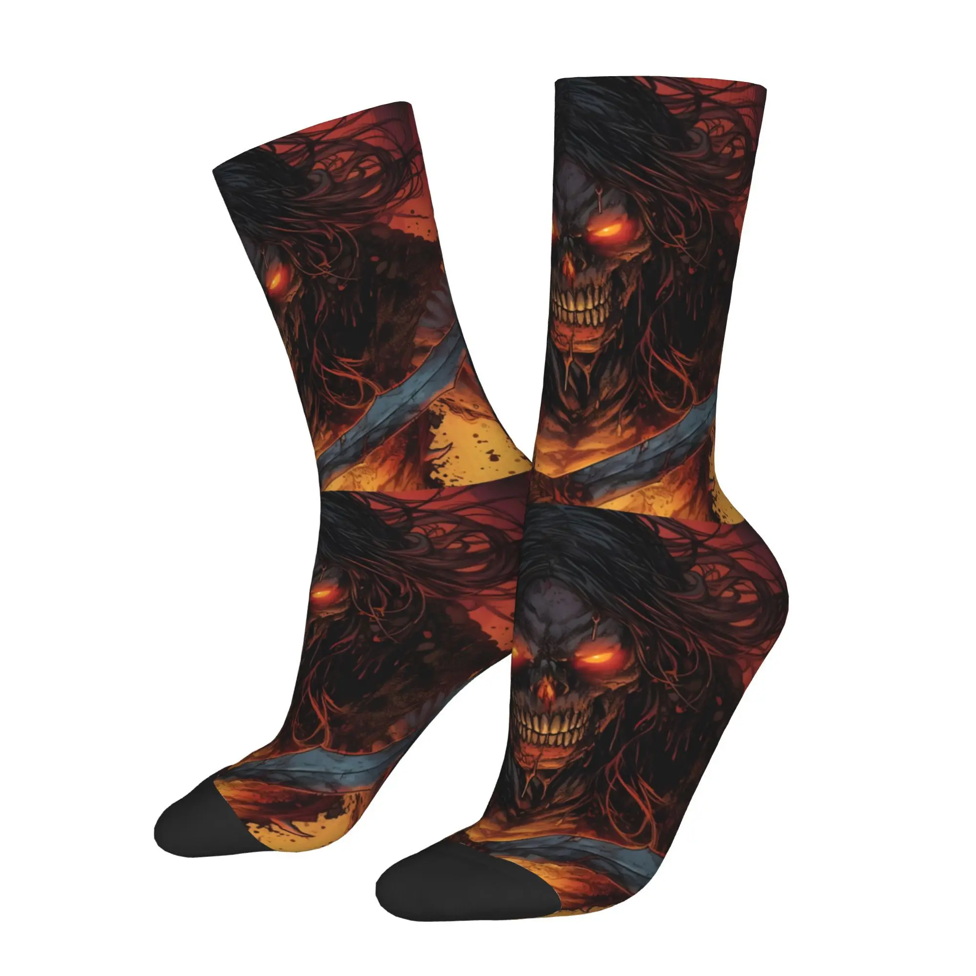 

DIABLO Warrior Fighter Monster Men Socks Cycling Novelty Spring Summer Autumn Winter Stockings