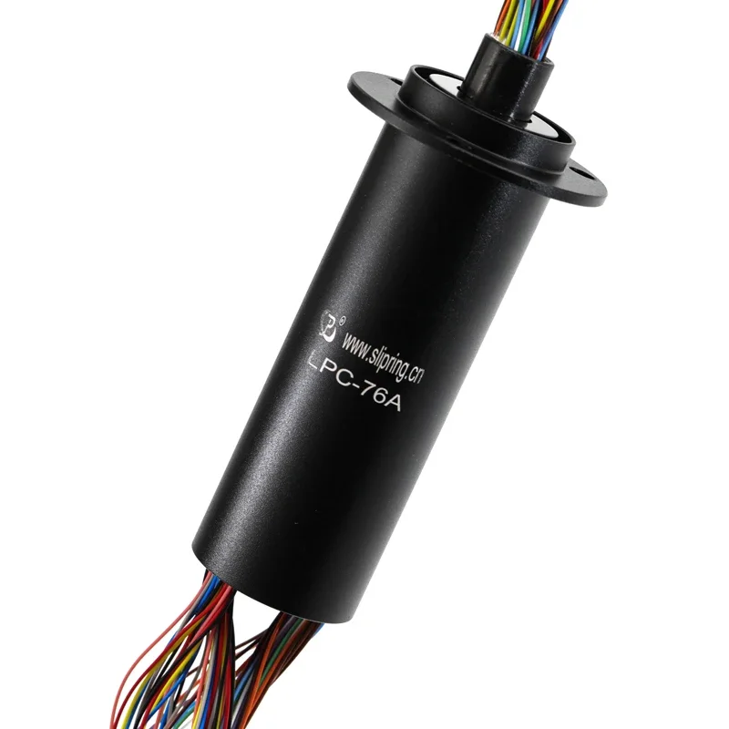 76 Wires Capsule Slip Ring,240VAC Voltage, Aluminum Alloy Housing, rotating connector