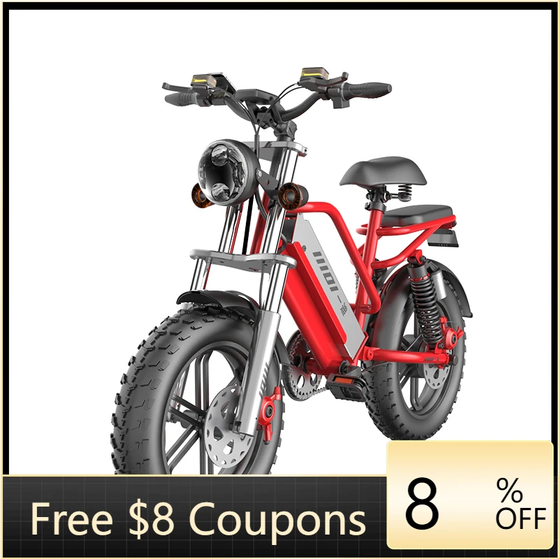 

STLF 20 Inch Electric Bike Fat Tire Electric Bicycle Ebike Electric Mountain Bike 1500w