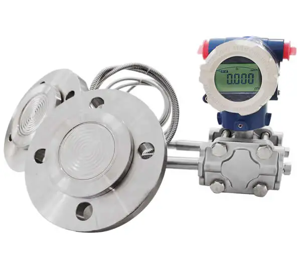 

Liquid Sulphuric Acid Flush Diaphragm Differential Tank Level Pressure Transmitter 1500mm