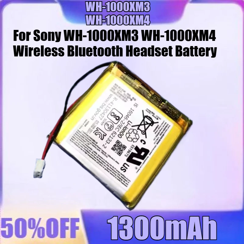 

New For Sony WH-1000XM3 WH-1000XM4 Wireless Bluetooth Headset Battery 1300mAh