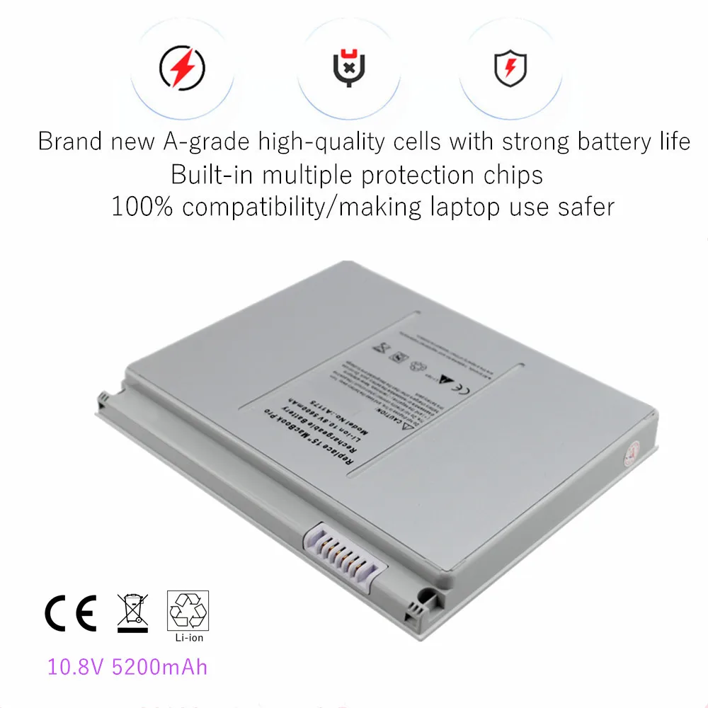 5200mAh Laptop battery For Apple MacBook Pro 15