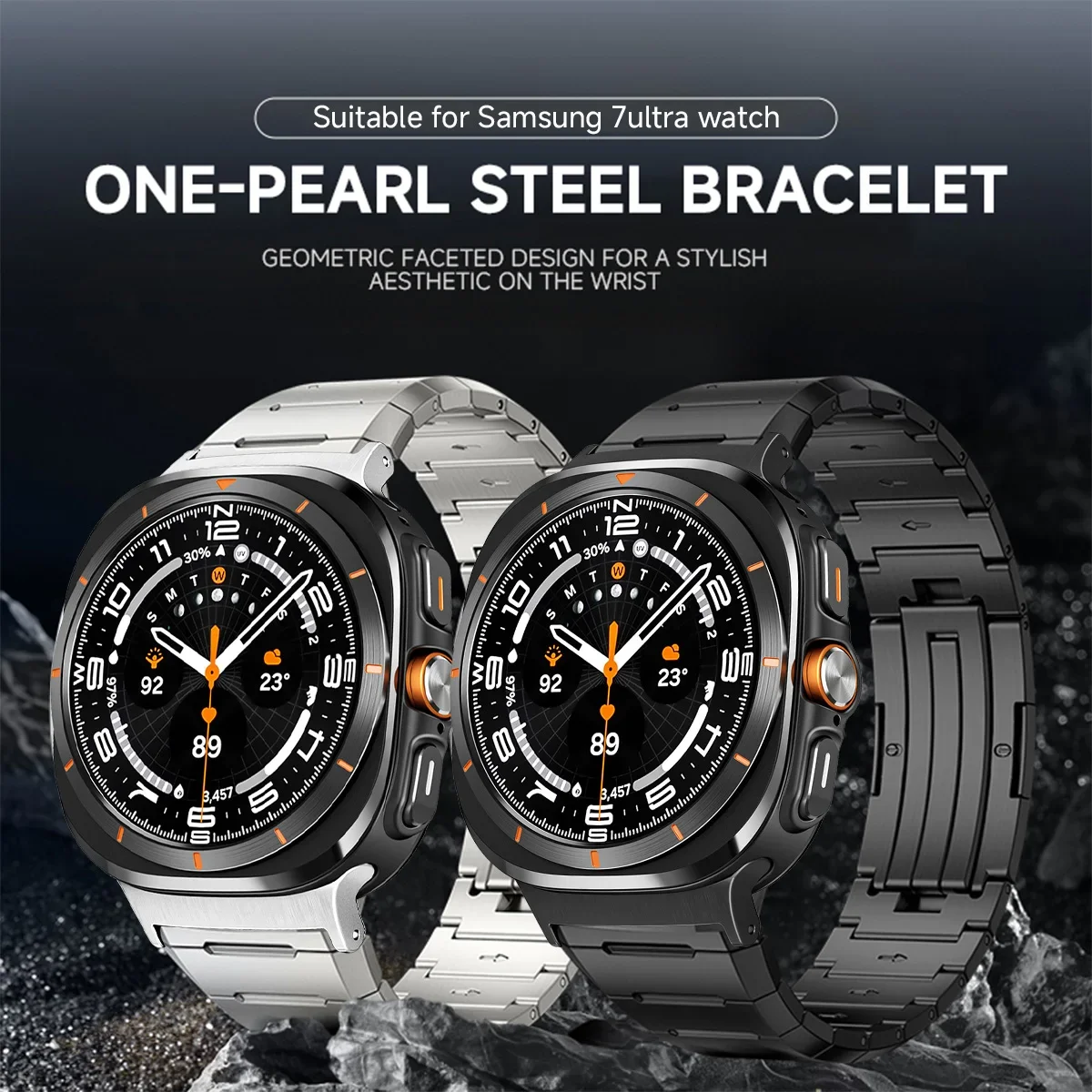 Cinturino in metallo per Samsung Galaxy Watch 8/8Classic Ultra 2025 cinturino in acciaio inossidabile per Galaxy Watch 7 47mm accessori per cintura