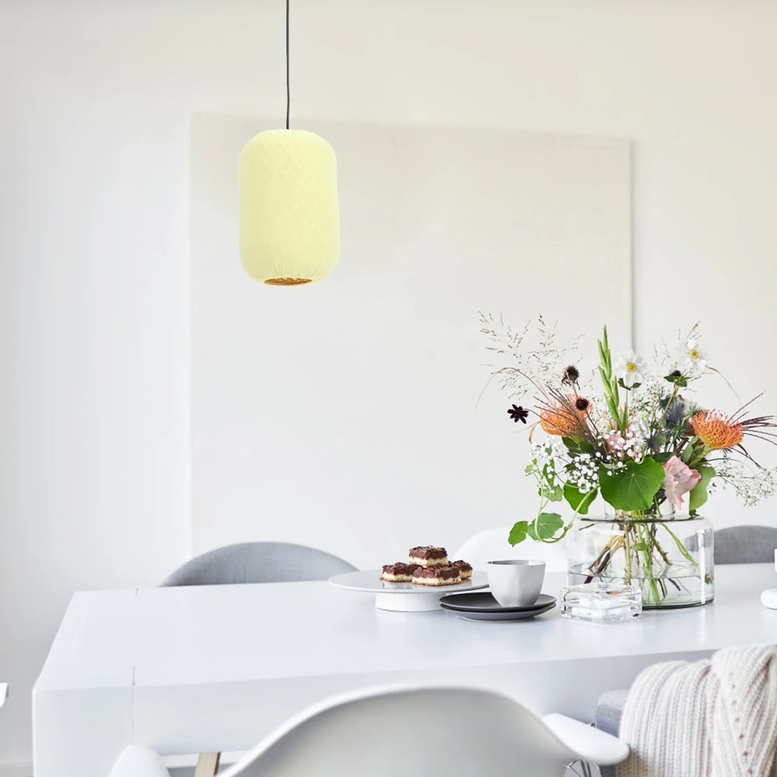 

Bamboo Woven Pendant Lamp Dining Room Light Fixture Boho Hanging Lantern Soft Glow Rustic Basket Lamp for Home Dining Kitchen